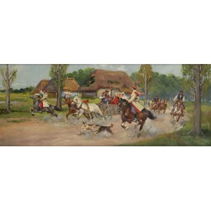 Jerzy Kossak (1886 Krakow - 1955 Krakow), The Wedding of Krakow, 1936