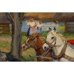 Jerzy Kossak (1886 Krakow - 1955 Krakow), The Wedding of Krakow, 1936