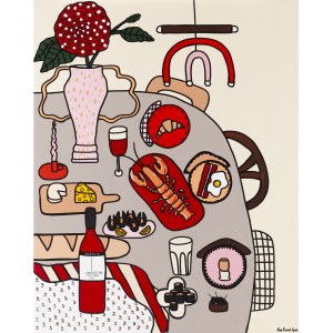 Ewa Konstantynowicz-Goss (née en 1983 à Kielce), Table beige, 2025