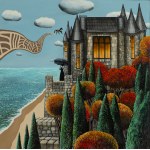 Agata Padol (b. 1964), "Girl with an Umbrella II," 2025