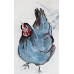 Anna Moon (b. 1976), The chickens come out of the henhouse, 2025