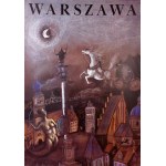 Józef Wilkoń (ur. 1930), Warszawa, plakat sygnowany przez autora