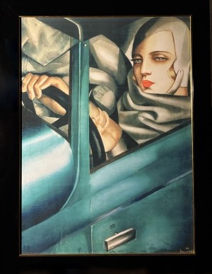 Tamara Łempicka (1898 - 1980), Autoprtret w zielonym Bugatti