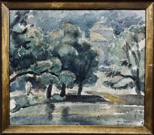 Wacław Wąsowicz (1891-1942), Wodozbiór Świątynia Westy, Park Saski w Warszawie