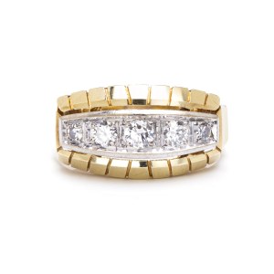 Diamantring Ende des 20. Jahrhunderts.