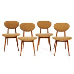 Juliusz Kędziorek Gościcińska Fabryka Mebli, Gościcino,,, Set of four GFM-22 chairs, type 200/128, 2nd half of 20th century.