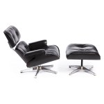 Charles and Ray Eames Herman Miller, Armchair with footrest, 2nd half of 20th century.