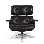 Charles a Ray Eames Herman Miller, Křeslo s podnožkou, 2. polovina 20. století.