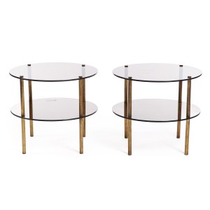 Paire de tables, 2e moitié du 20e siècle.