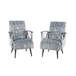 Pair of armchairs, 1970s.