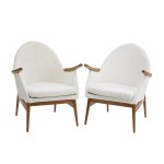 Julia Gaubek, Pair of armchairs, 1970s.