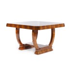 France, Table and six chairs, 1920s-30s.