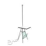 Floor lamp with gazetteer, 1960s-70s.