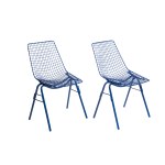 Henryk Sztaba, Pair of mesh chairs, proj. 1968