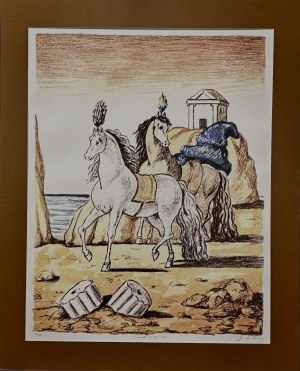 Girogio Di Chirico (1888 - 1978), Cavalli di Achille(konie Achillesa)