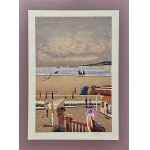 Ramon Dilley (1932 -2013 ), Les planches de Deauville (Molo w Deauville), 1982