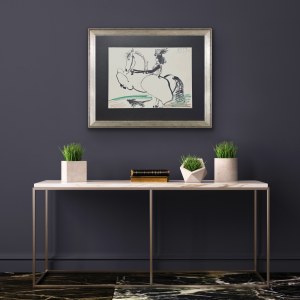 Pablo Picasso (1881-1973), Jacqueline en cavalière (Jacqueline jako Jeździec)1961