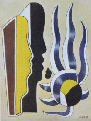 Fernand Léger (1881-1955) ,Composition à deux profils ,1933
