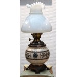 Antique parlor kerosene lamp