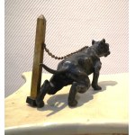Atelier d'Alphonse Giroux (1799-1881), sculpture d'un chien Staffordshire bull terrir