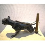 Atelier d'Alphonse Giroux (1799-1881), sculpture d'un chien Staffordshire bull terrir