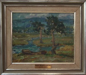 Jan Wojnarski(1879 Tarnów-1937 Kraków),Pejzaż podgórski,ok.1920