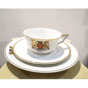 Set da colazione con stemma dell'ex Danzica, anni '30