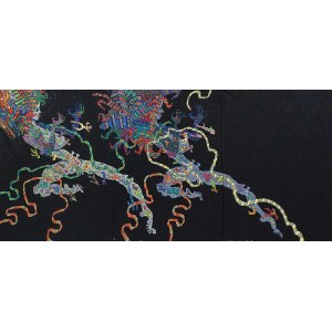 Jan DOBKOWSKI (né en 1942), Danse de la vie - Triptyque, 1994