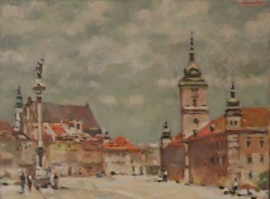 Stanisław POZNAŃSKI (1909-1996), Plac Zamkowy Warszawy, 1990