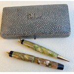 Pens - PARKER DUOFOLD VEST POCKET SET MODERNE GREEN
