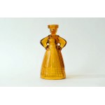 Glass candle holder , "Karolinka". - HSG Ząbkowice - E. Trzewik-Drost - Amber