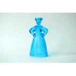 Glass candle holder , "Karolinka". - HSG Ząbkowice - E. Trzewik-Drost - Blue