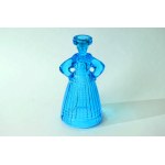 Glass candle holder , "Karolinka". - HSG Ząbkowice - E. Trzewik-Drost - Blue