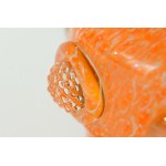 Glass vase with stickers - , "Stoneware" Lysa Góra - Orange