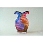 Cracked glass vase - Adam Jablonski - Crystal glass.