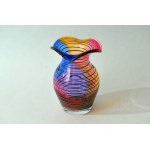 Cracked glass vase - Adam Jablonski - Crystal glass.