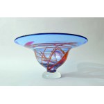 Decorative glass bowl - Adam Jablonski - Crystal glass.