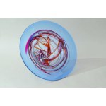 Decorative glass bowl - Adam Jablonski - Crystal glass.