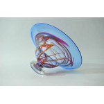Decorative glass bowl - Adam Jablonski - Crystal glass.
