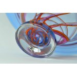 Decorative glass bowl - Adam Jablonski - Crystal glass.