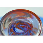 Decorative glass bowl - Adam Jablonski - Crystal glass.