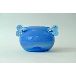Glass vase with ears - Cracow Glass Institute