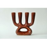 Ceramic candle holder , "Quartet" - Bialystok - M. Vorotinskaya - with tag