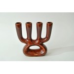 Ceramic candle holder , "Quartet" - Bialystok - M. Vorotinskaya - with tag