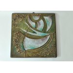 Unique huge ceramic plate - Kamionka - Bald Mountain - Boleslaw Książek - 50x50 cm!