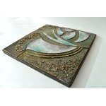 Unique huge ceramic plate - Kamionka - Bald Mountain - Boleslaw Książek - 50x50 cm!