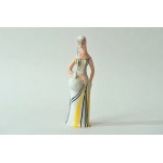 Porcelain figurine , "Woman with a basket" - ZPS Ćmielów - Z. Śliwowska-Wawrzyniak - 2