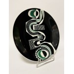 Unique porcelain abstract platter - Helena Modrzewska