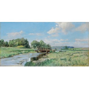 Mikhail Gorstkin Wywiórski, MOSTEK NA WEŁNIE, 1916