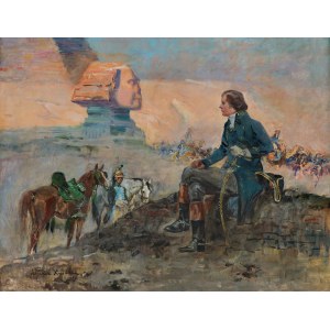 Wojciech Kossak, NAPOLEON A SINKY, 1929